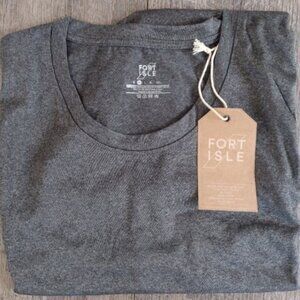 Fort Isle Men's Athletic Tank/Muscle Top Grey Size medium New (A1)